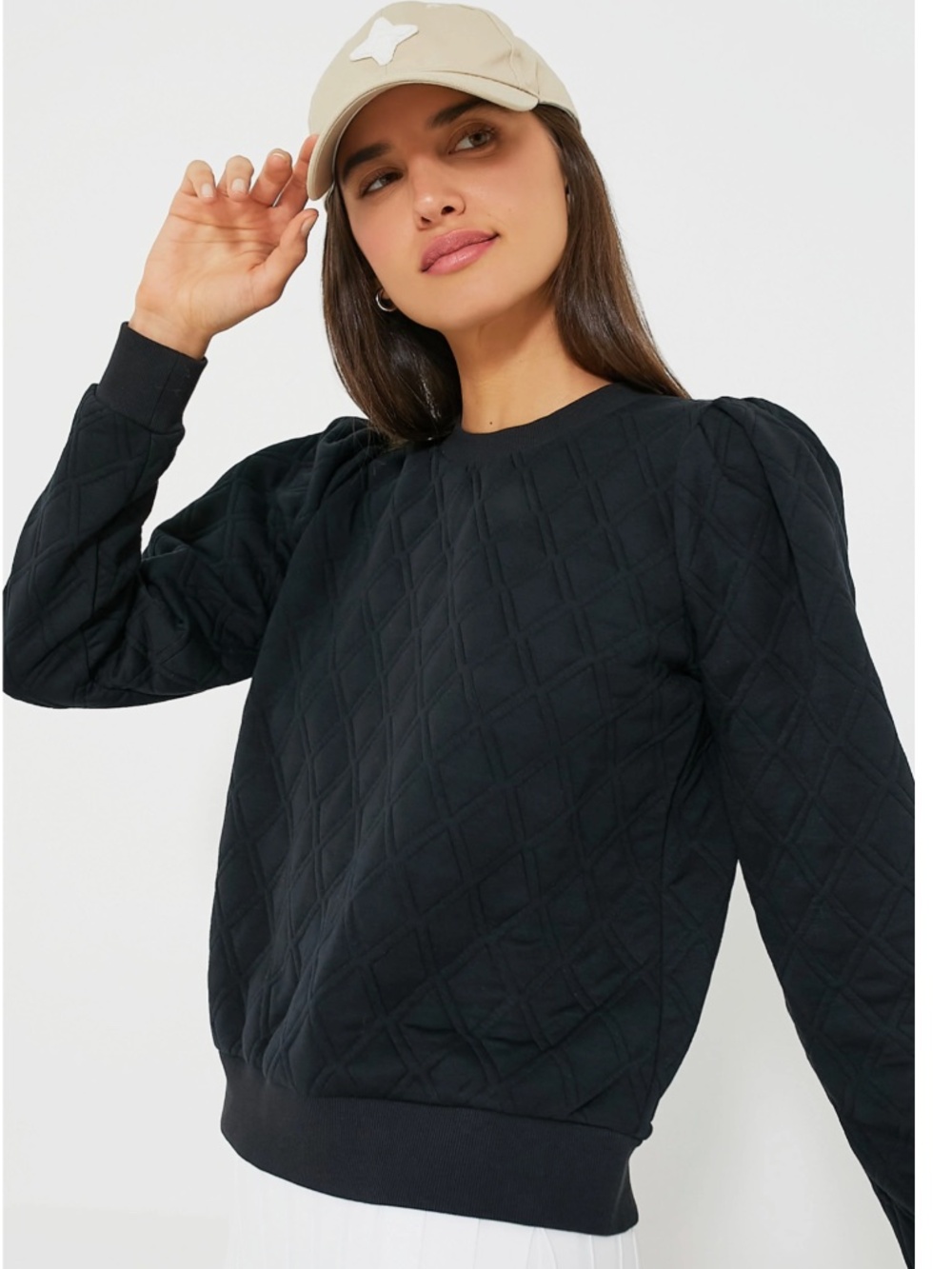 Tuckernuck Tnuck Sport Black Puff Sleeve Campbell Pullover